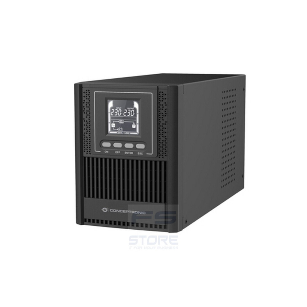Conceptronic ZEUS52E1K gruppo di continuità (UPS) Doppia conversione (online) 1 kVA 900 W 4 presa(e) AC