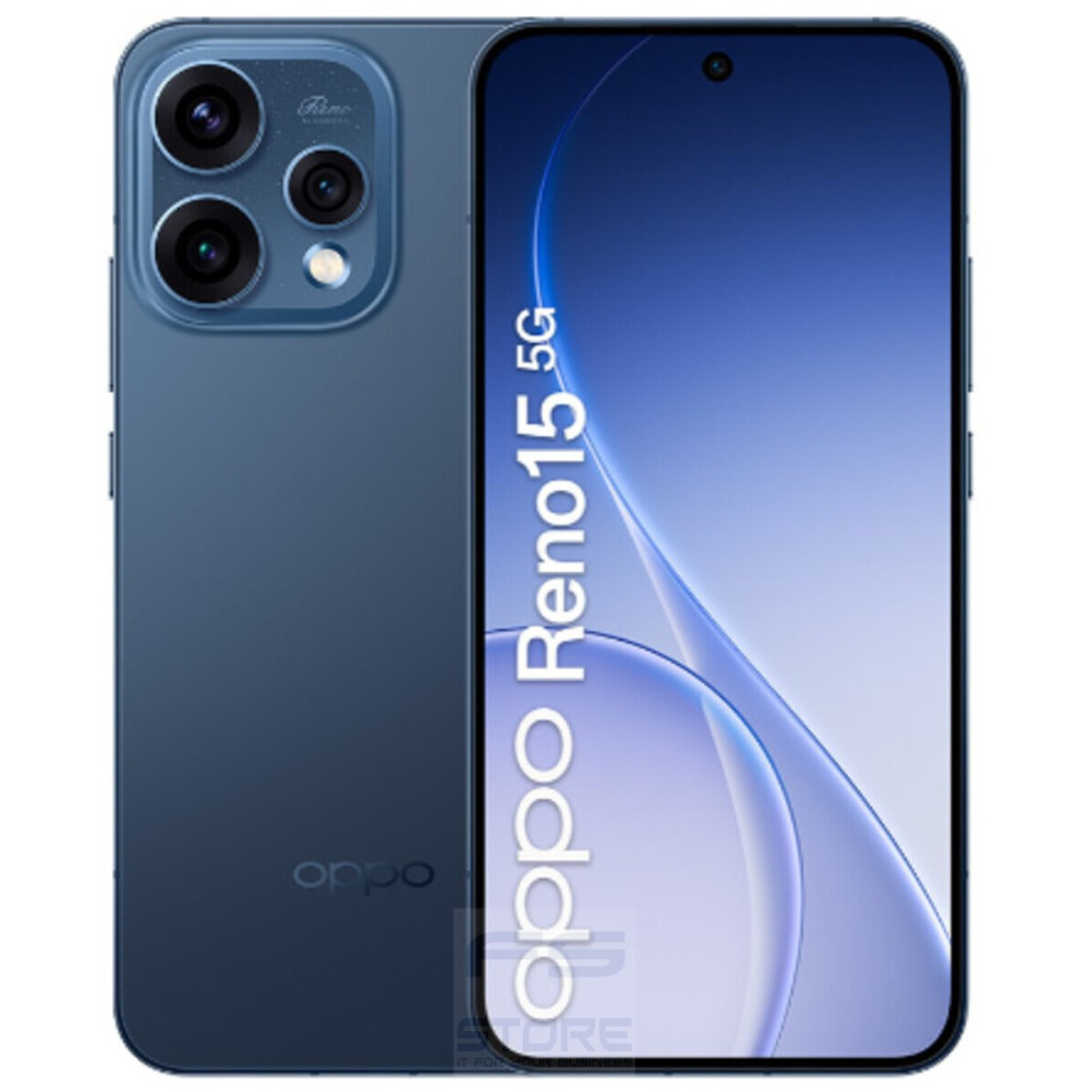 OPPO Reno15 5G AI Smartphone, Tripla fotocamera 50+50+8MP, Selfie 50MP, Display 6.59” 120HZ AMOLED FHD+, 6500mAh, RAM 8GB(Esp2GB