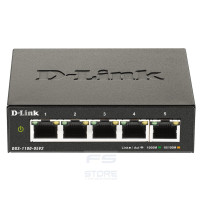 D-Link DGS-1100-05V2/E switch di rete Gestito L2 Gigabit Ethernet (10/100/1000) Nero