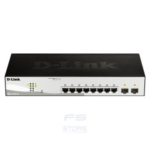 D-Link DGS-1210-10 switch di rete Gestito L2 Gigabit Ethernet (10/100/1000) 1U Nero, Grigio