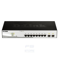 D-Link DGS-1210-10 switch di rete Gestito L2 Gigabit Ethernet (10/100/1000) 1U Nero, Grigio