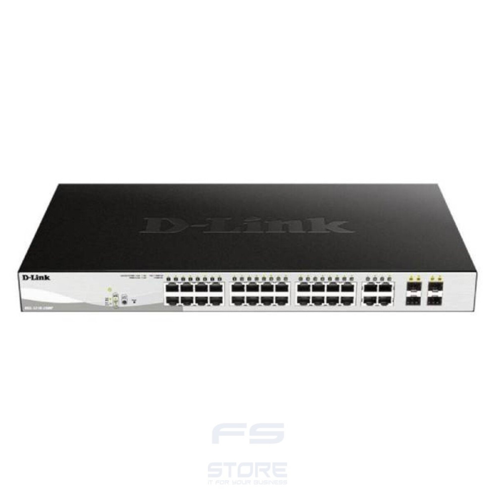 D-Link DGS-1210-28P Gestito L2 Gigabit Ethernet (10/100/1000) Supporto Power over Ethernet (PoE) 1U