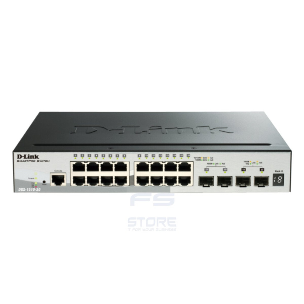 D-Link DGS-1510-52XMP Gestito L3 Gigabit Ethernet (10/100/1000) Supporto Power over Ethernet (PoE) Nero
