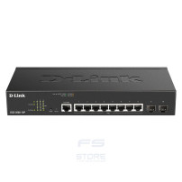 D-Link DGS-2000-10P switch di rete Gestito L2/L3 Gigabit Ethernet (10/100/1000) Supporto Power over Ethernet (PoE) 1U Nero