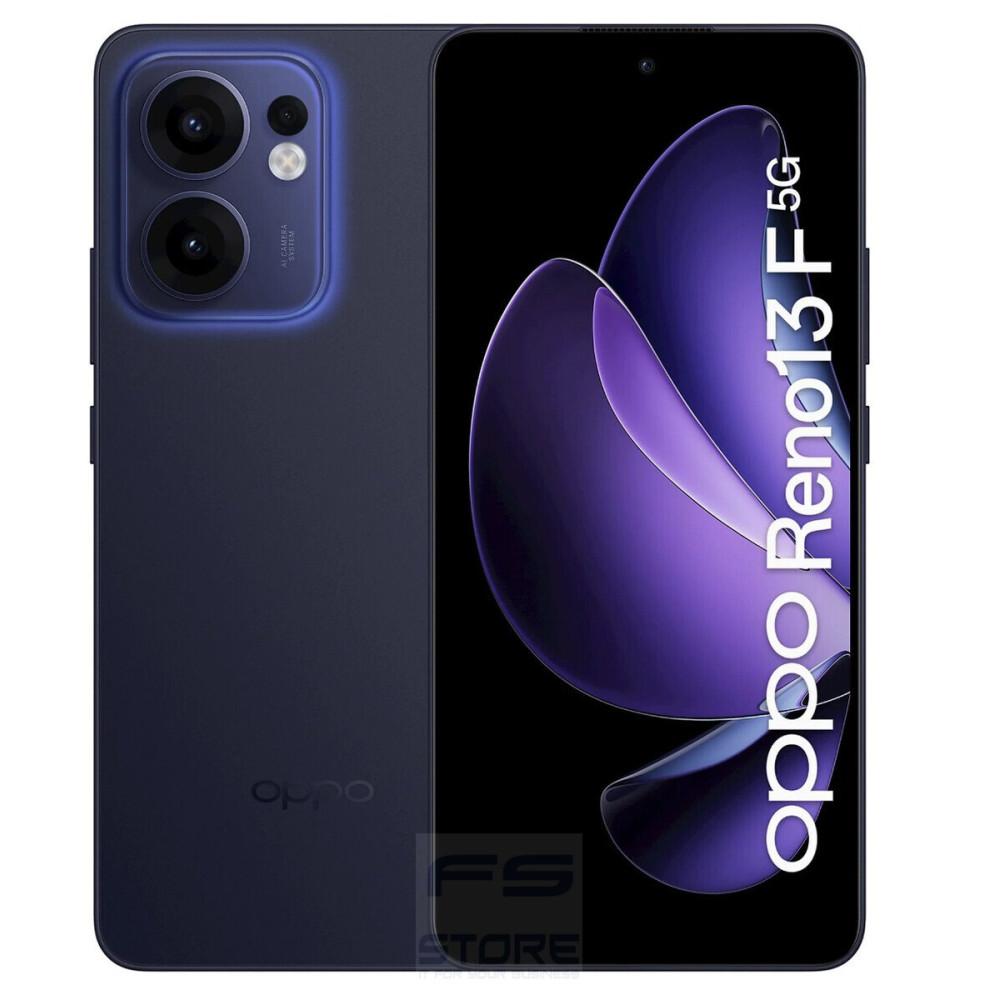 OPPO Reno13 F 5G AI Smartphone, Tripla fotocamera 50+8+2MP, Selfie 32MP, Display 6.67” 120HZ AMOLED FHD+, 5800mAh, RAM 8GB(Esp4G