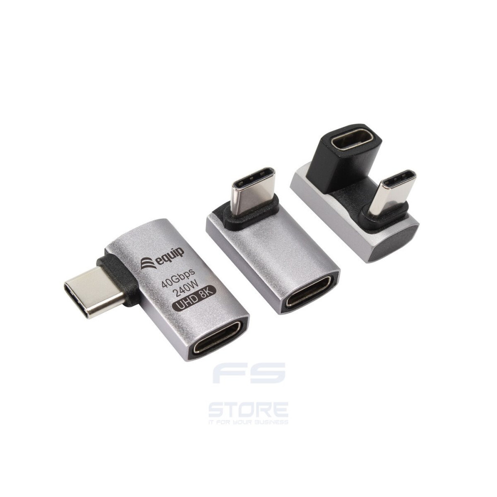Equip Adattatore USB 4 C a C, 40Gbps, PD 240W, confezione da 3 pezzi