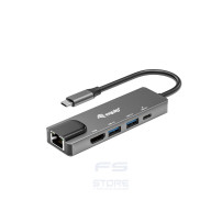 Equip Adattatore multifunzione USB-C 5 in 1, HDMI, LAN Gigabit, USB 3.2 GEN1, USB PD 100W