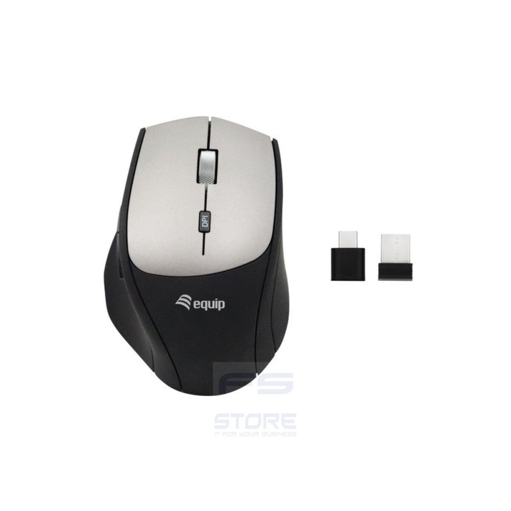 Equip 245115 mouse Ufficio Mano destra RF Wireless Ottico 2400 DPI