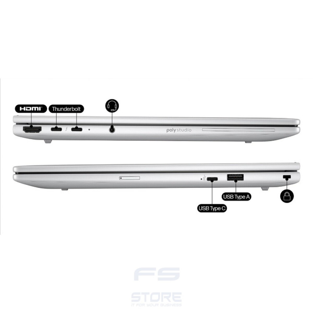 HP EliteBook 8 G1i 14 inch Notebook AI PC Wolf Pro Security Edition Intel Core Ultra 5 225U Computer portatile 35,6 cm (14\