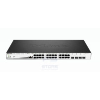 D-Link DGS-1210-28MP/E switch di rete Gestito L2 Gigabit Ethernet (10/100/1000) Supporto Power over Ethernet (PoE) 1U Nero, Grig