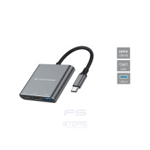 Conceptronic DONN18G replicatore di porte e docking station per laptop Cablato USB 3.2 Gen 1 (3.1 Gen 1) Type-C Grigio