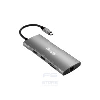 Equip Adattatore multifunzione USB-C 9 in 1, HDMI 4K/60Hz, LAN Gigabit, USB 3.2 GEN1, SD/TF, USB PD 100W