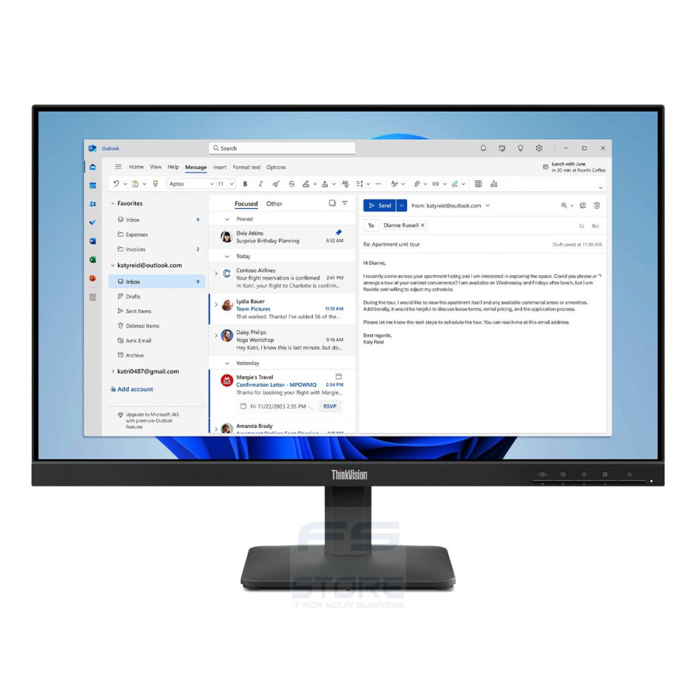 Lenovo ThinkVision S24-4e Monitor PC 60,5 cm (23.8\