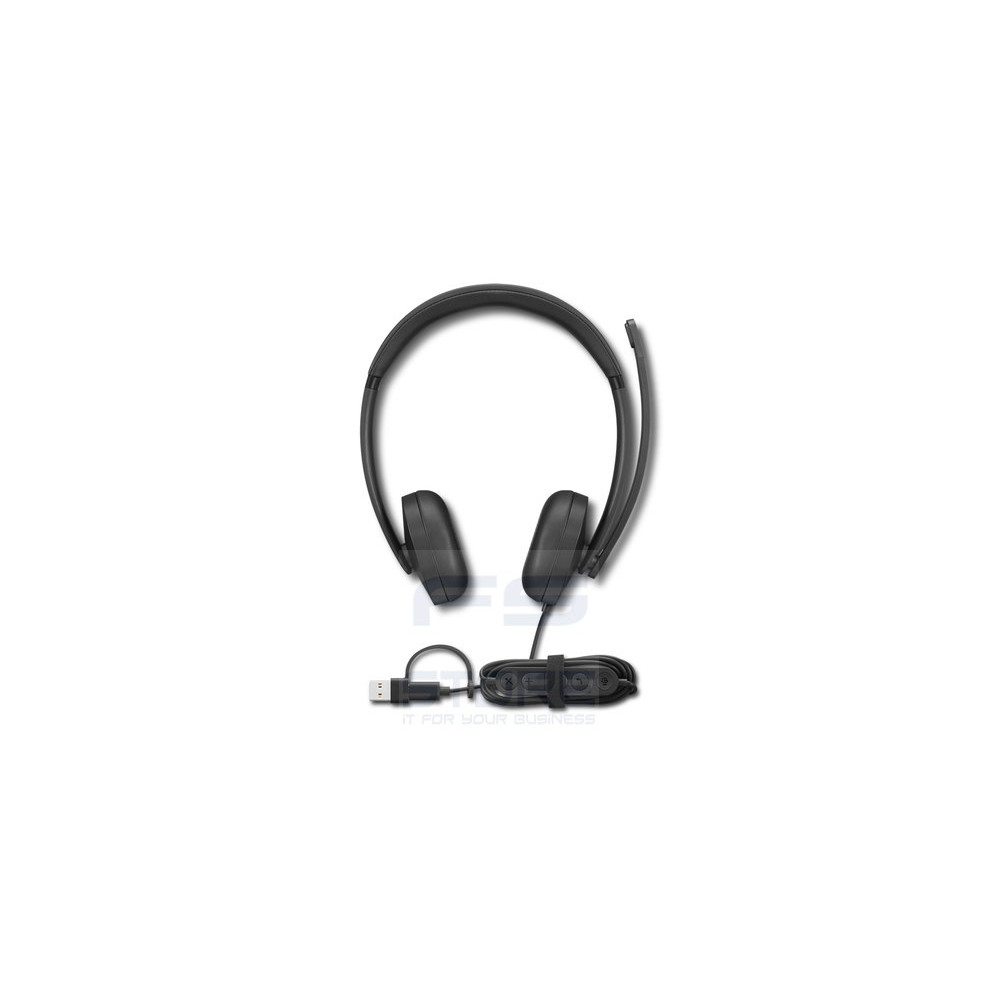 Lenovo VoIP Headset 5000 Auricolare Cablato A Padiglione Ufficio USB tipo-C Nero
