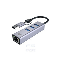 Conceptronic ABBY25G replicatore di porte e docking station per laptop Cablato USB 3.2 Gen 1 (3.1 Gen 1) Type-A + Type-C Grigio