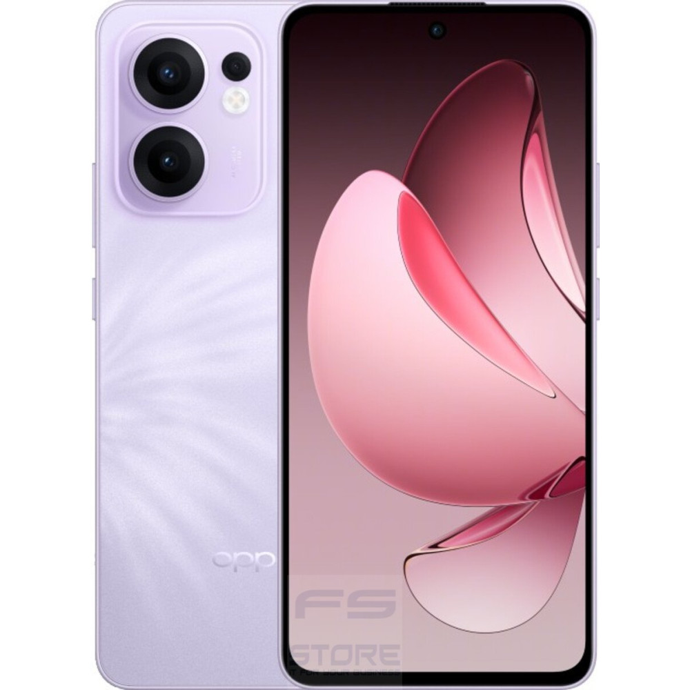 OPPO Reno13 FS 5G AI Smartphone, Tripla fotocamera 50+8+2MP, Selfie 32MP, Display 6.67” 120HZ AMOLED FHD+, 5800mAh, RAM 12GB(Esp