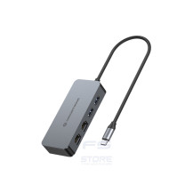 Conceptronic ABBY24G replicatore di porte e docking station per laptop Cablato USB 3.2 Gen 1 (3.1 Gen 1) Type-C Grigio