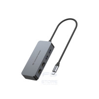 Conceptronic ABBY24G replicatore di porte e docking station per laptop Cablato USB 3.2 Gen 1 (3.1 Gen 1) Type-C Grigio