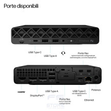 HP EliteDesk 8 Mini G1a Desktop Next Gen AI PC Wolf Pro Security Edition Copilot+ PC 350 16 GB DDR5-SDRAM 512 GB SSD Windows 11 