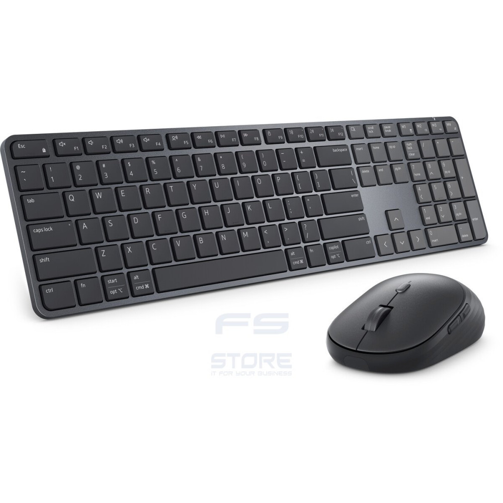 DELL Pro 7 Slim KM726 tastiera Mouse incluso Casa/ufficio RF senza fili + Bluetooth QWERTY Italiano Nero