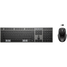 HP Combinazione di tastiera e mouse wireless ricaricabili multidisp... Kit Tastiere Mouse