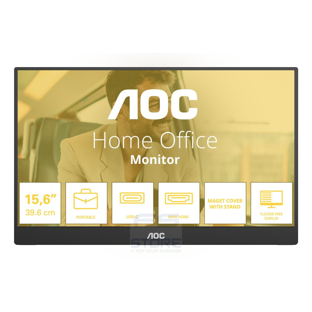AOC 16T20E2 TV e monitor portatile Nero 39,6 cm (15.6\