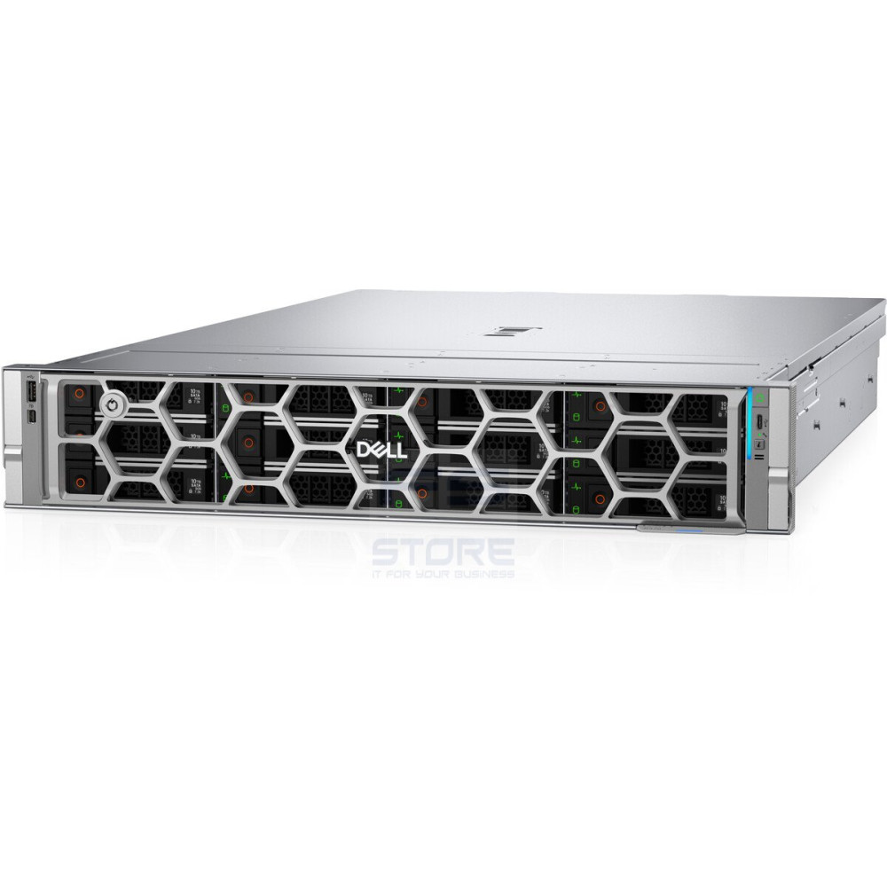 DELL R570 server 960 GB Armadio (2U) Intel Xeon 6 6507P 3,5 GHz 32 GB DDR5-SDRAM 1100 W