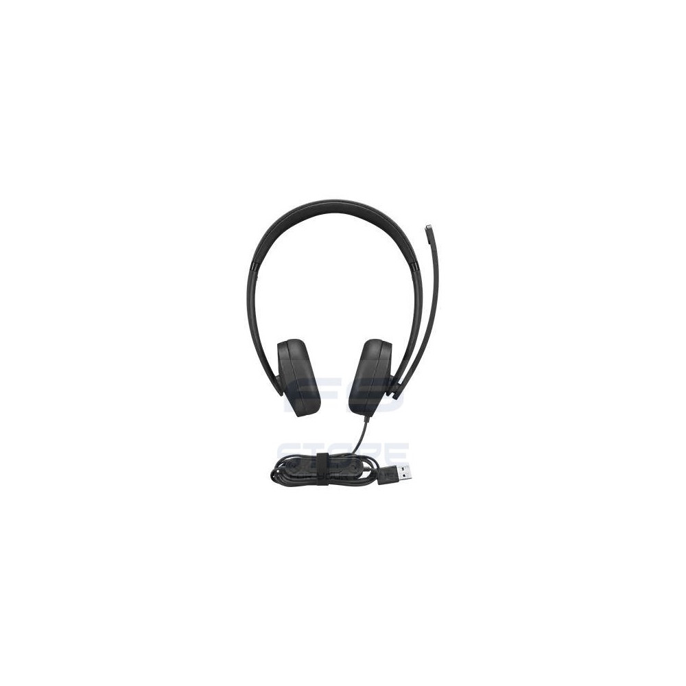 Lenovo 4XD1P83425 cuffia e auricolare Cablato A Padiglione Musica e Chiamate USB tipo A Nero