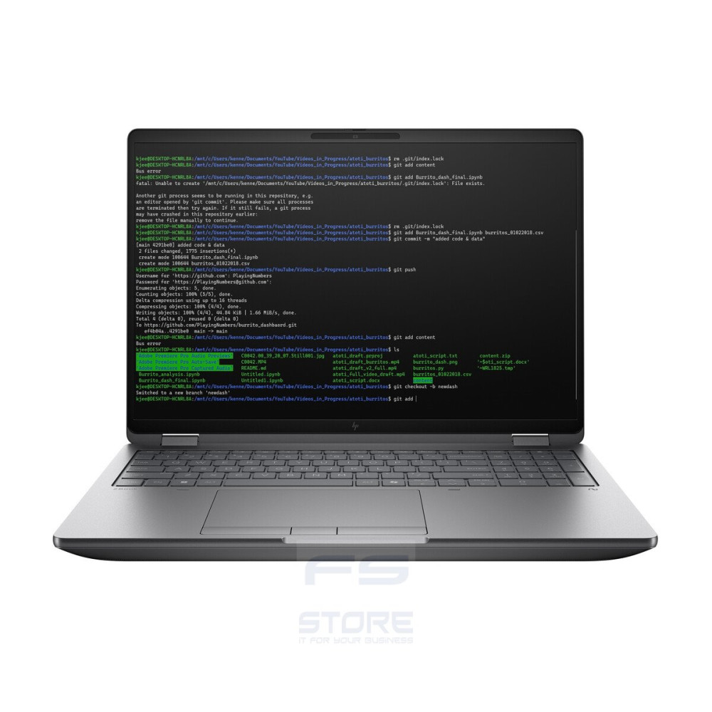 HP ZBook Fury G1i 16 inch Mobile Workstation PC Wolf Pro Security Edition - Data Science Intel Core Ultra 7 255HX 40,6 cm (16\