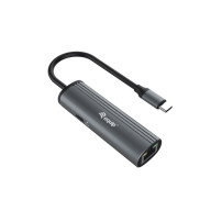 Equip Adattatore da USB-C a RJ45 per rete Gigabit + 100W USB PD. Hub