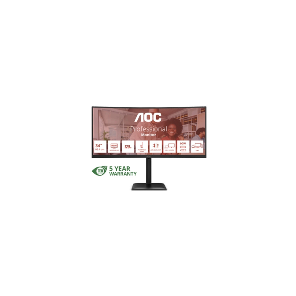 Aoc CU34E4CV Monitor Desktop