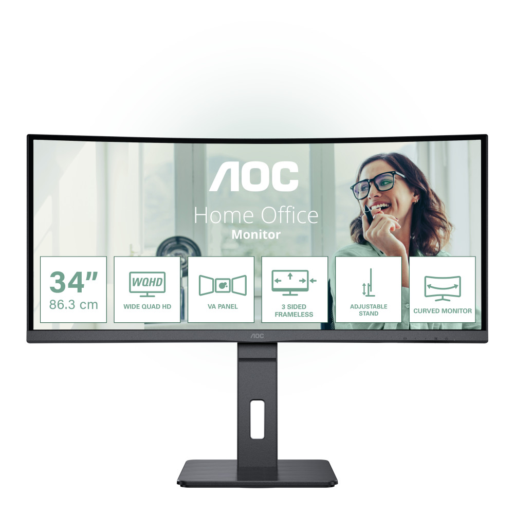 AOC CU34P3CV. Monitor Desktop