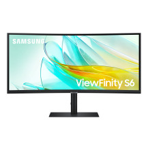 Samsung ViewFinity S6 Monitor HRM - S65UC da 34'' WQHD Curvo. Monitor Desktop