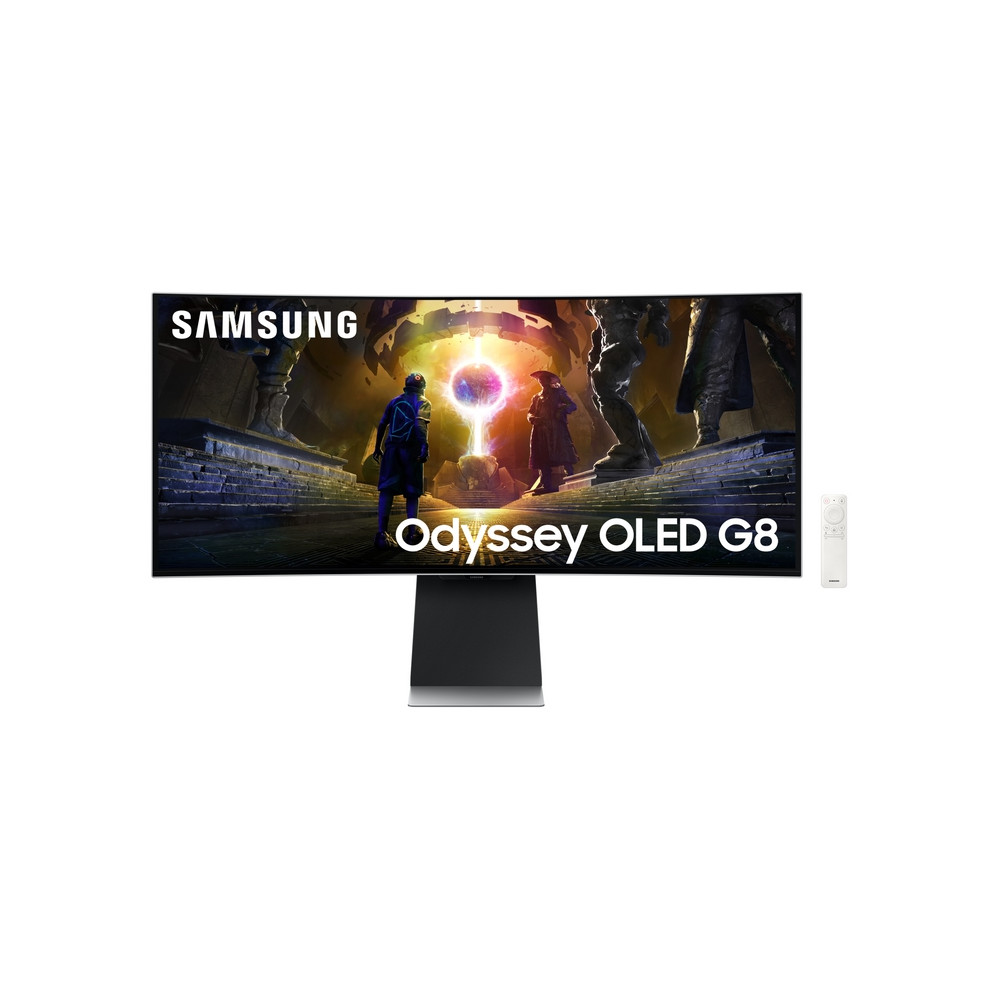 Samsung Monitor Gaming Odyssey OLED G8 da 34" WQHD Curvo. Monitor Desktop