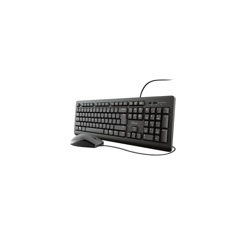 Trust Primo Keyboard & Mouse Set. Kit Tastiere Mouse