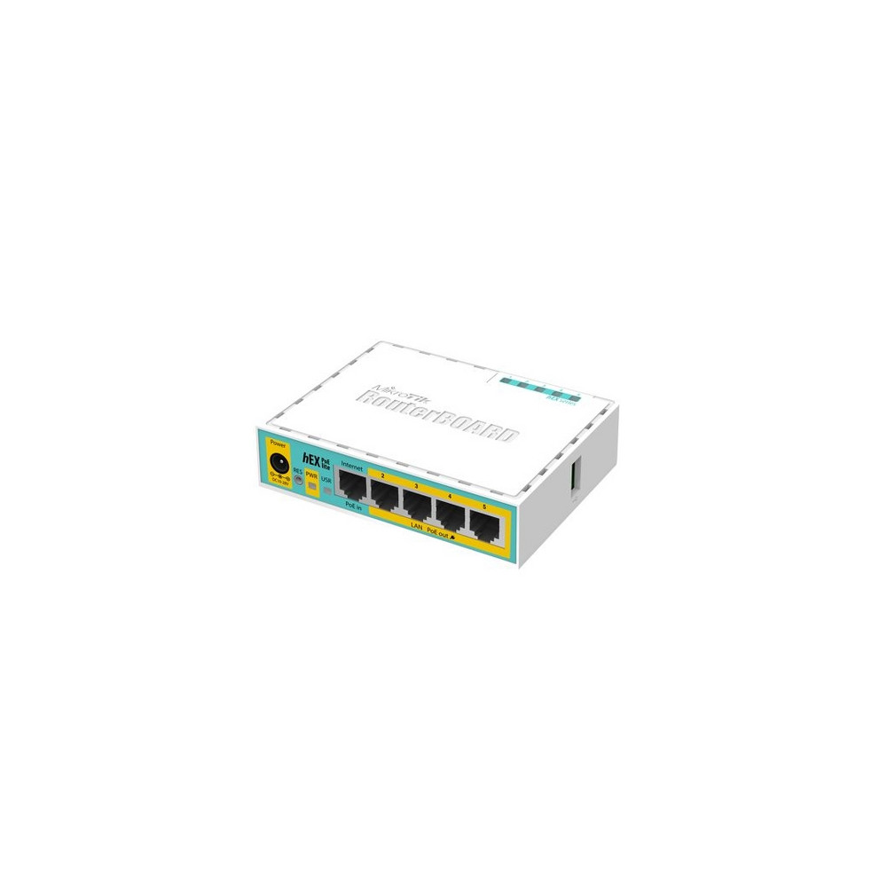 Mikrotik hEX PoE lite. Router