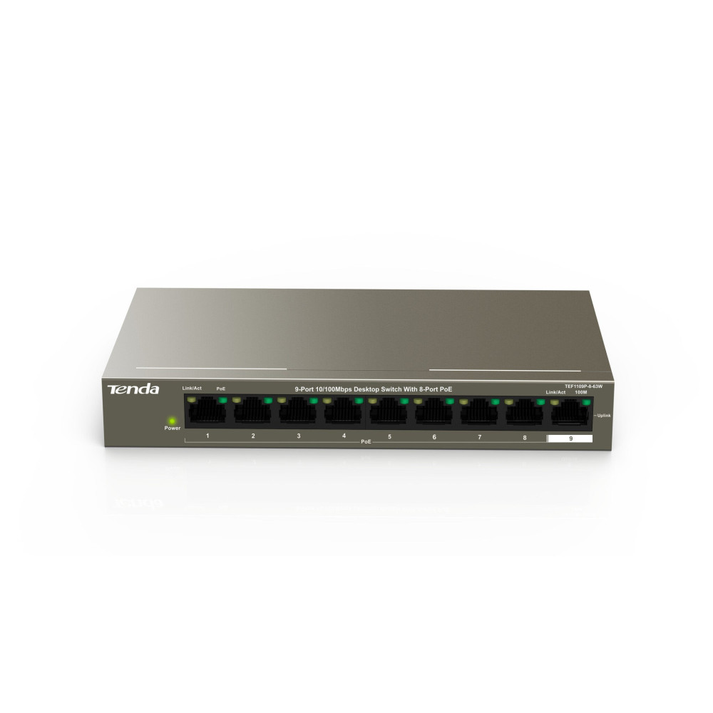 Tenda ‎TEF1109P-8-63W Switch