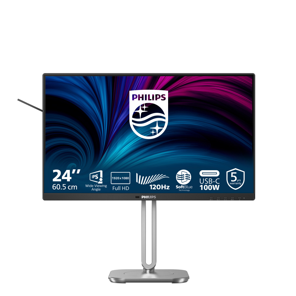 Philips 4000 series 24B2U4301/00 Monitor PC 60,5 cm (23.8") 1920 x 1080 Pixel Full HD LCD Grigio