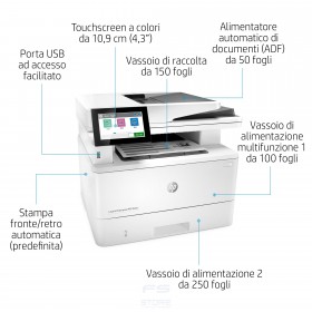 HP LaserJet Enterprise Stampante multifunzione Enterprise LaserJet M430f, Bianco e nero, Stampante per Aziendale, Stampa, copia,